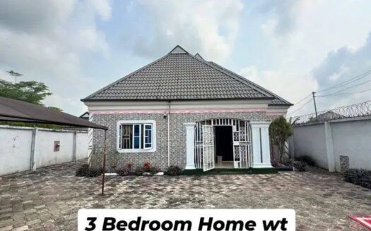 3-Bedroom Bungalow with Office & Laundry for Sale in Rumuekini, Port Harcourt